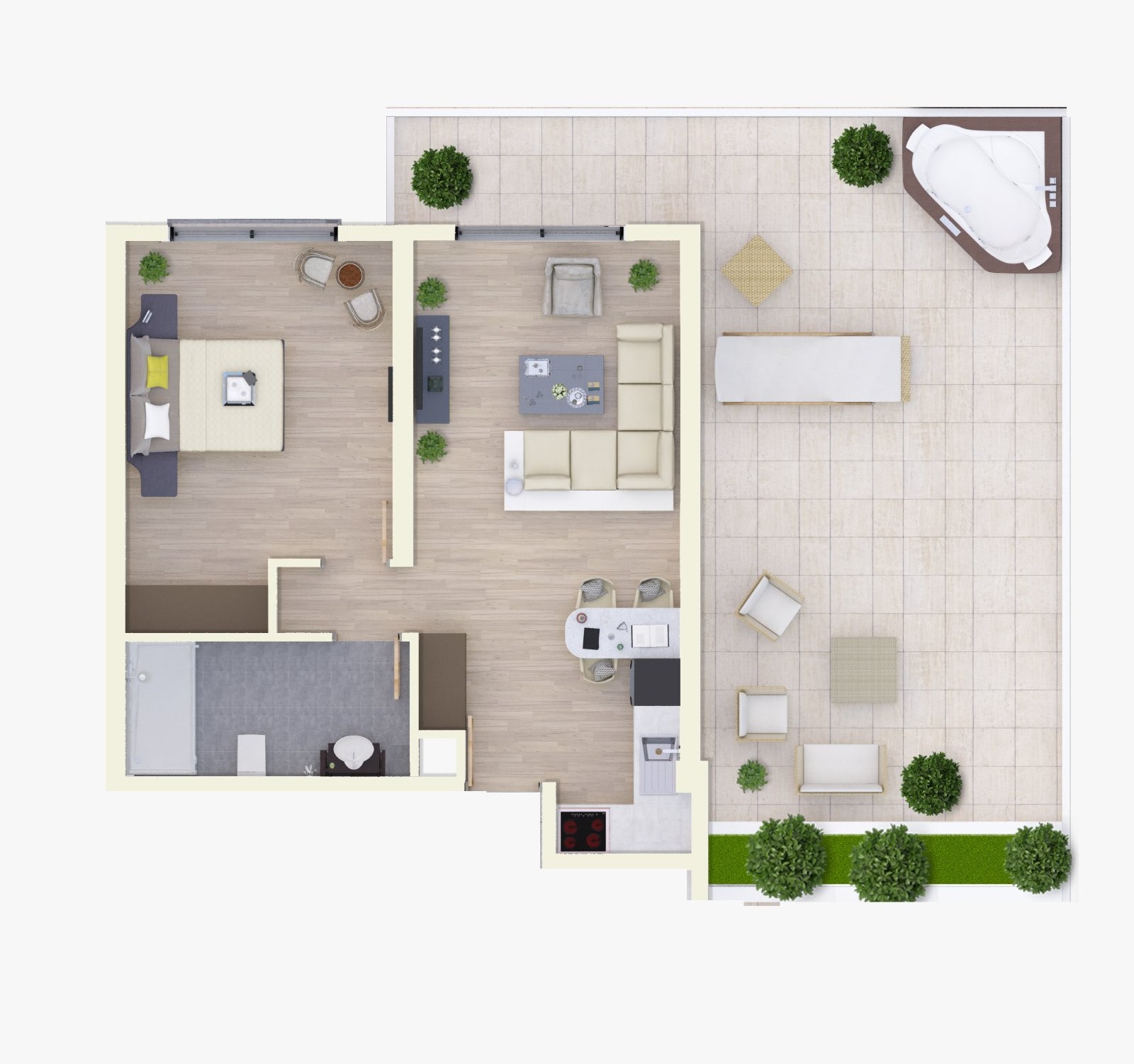 Riverside Life Residence 2+1 Penthouse 1+1 PREMİER LUX